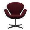  Swan Lounge Fotela Black Lanquered/Divina Bakłainga (671)