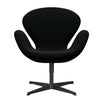  Swan Lounge Chair Black Lacquered/Divina Black