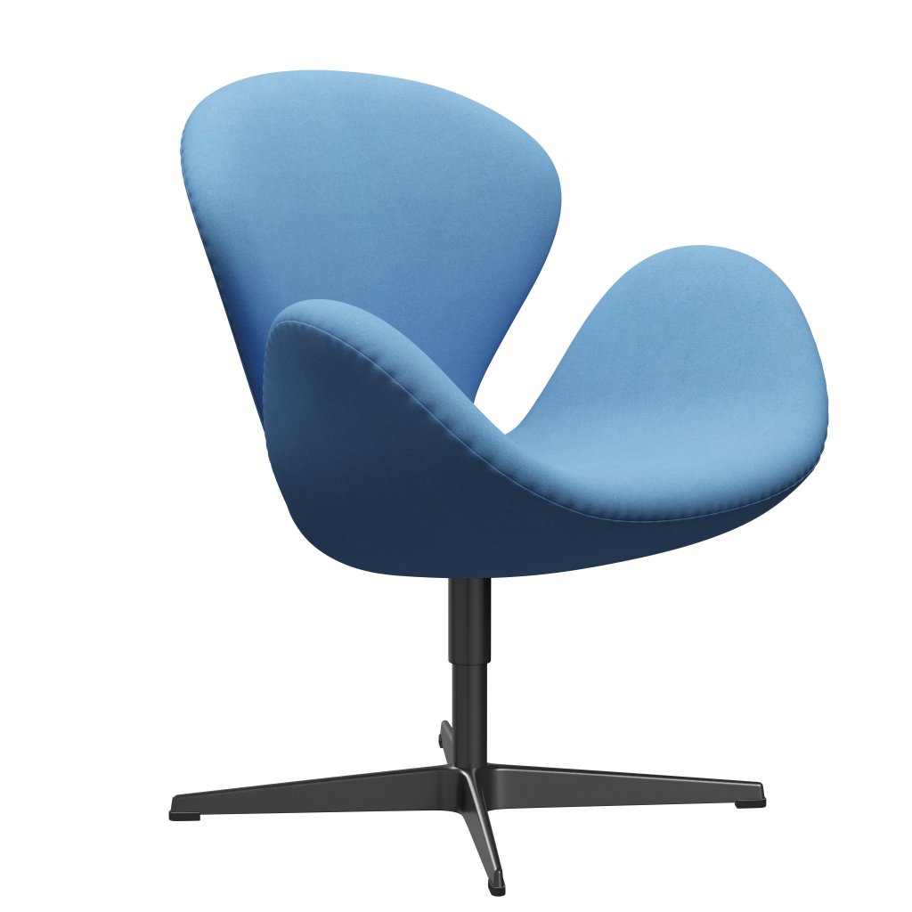 [product_category]-Fritz Hansen Swan Lounge Chair, Black Lacquered/Divina Light Blue (712)-Fritz Hansen-3320-DIV712-BLLA-FRI-2