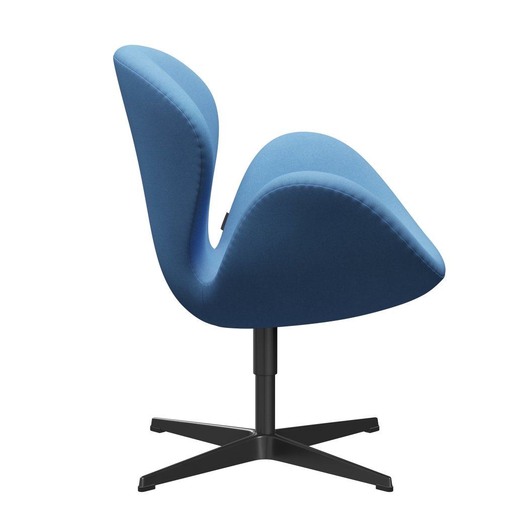 [product_category]-Fritz Hansen Swan Lounge Chair, Black Lacquered/Divina Light Blue (712)-Fritz Hansen-3320-DIV712-BLLA-FRI-3