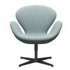 Fritz Hansen Swan Lounge, Black Lanquered/Divina Min Mint