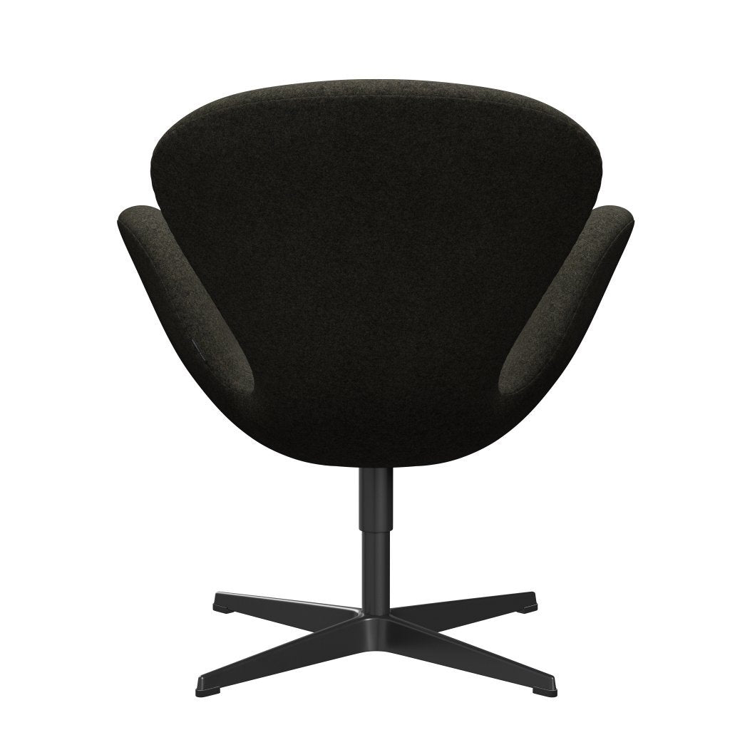 [product_category]-Fritz Hansen Swan Lounge Chair, Black Lacquered/Divina Melange Grey Brown-Fritz Hansen-3320-DIM277-BLLA-FRI-4