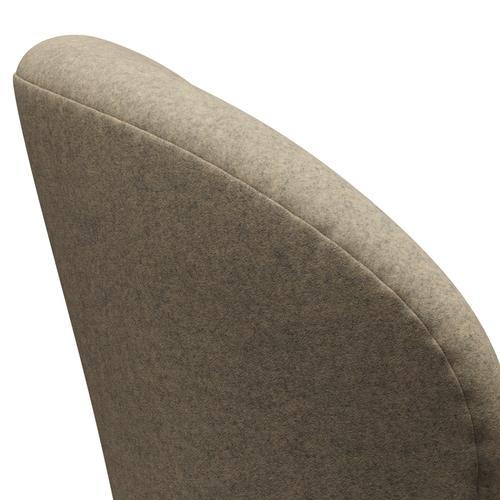 [product_category]-Fritz Hansen Swan Lounge Chair, Black Lacquered/Divina Melange Grey Sand-Fritz Hansen-3320-DIM237-BLLA-FRI-5