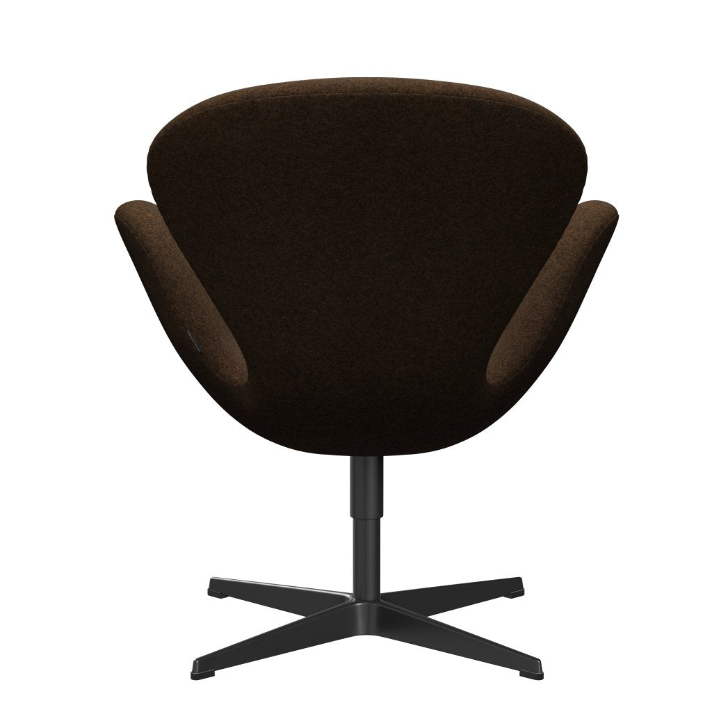 [product_category]-Fritz Hansen Swan Lounge Chair, Black Lacquered/Divina Melange Warm Brown-Fritz Hansen-3320-DIM367-BLLA-FRI-4