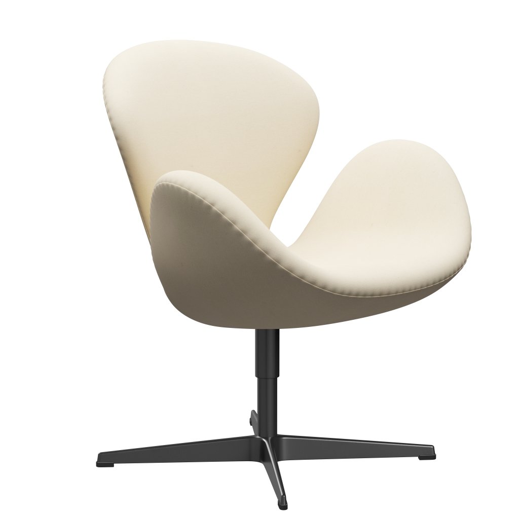 [product_category]-Fritz Hansen Swan Lounge Chair, Black Lacquered/Divina White-Fritz Hansen-3320-DIV106-BLLA-FRI-2