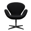  Swan Lounge Chair Black Lacquered/Fame Grey (60051)