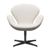  Swan Lounge Chair Black Lacquered/Fame White