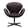  Swan Lounge czarny lakier/Grace Dark Brown