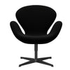  Swan Lounge Chair Black Lacquered/Hallingdal Black