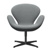 FRITZ HANSEN SWAN SALOUNGE czarny lakier/Steelcut Trio Grey