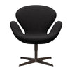  Swan Lounge Chair Brown Bronze/Divina Md Dark Grey