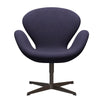  Swan Lounge Chair Brown Bronze/Divina Md Dusty Blue