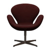  Swan Lounge Chair Brown Bronze/Divina Melange Burgundy