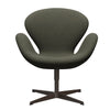  Swan Lounge Chair Brown Bronze/Divina Military Green