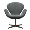  Swan Lounge Chair Brown Bronze/Hallingdal White/Brown