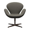  Swan Lounge Chair Brown Bronze/Rime Dark Grey/Beige