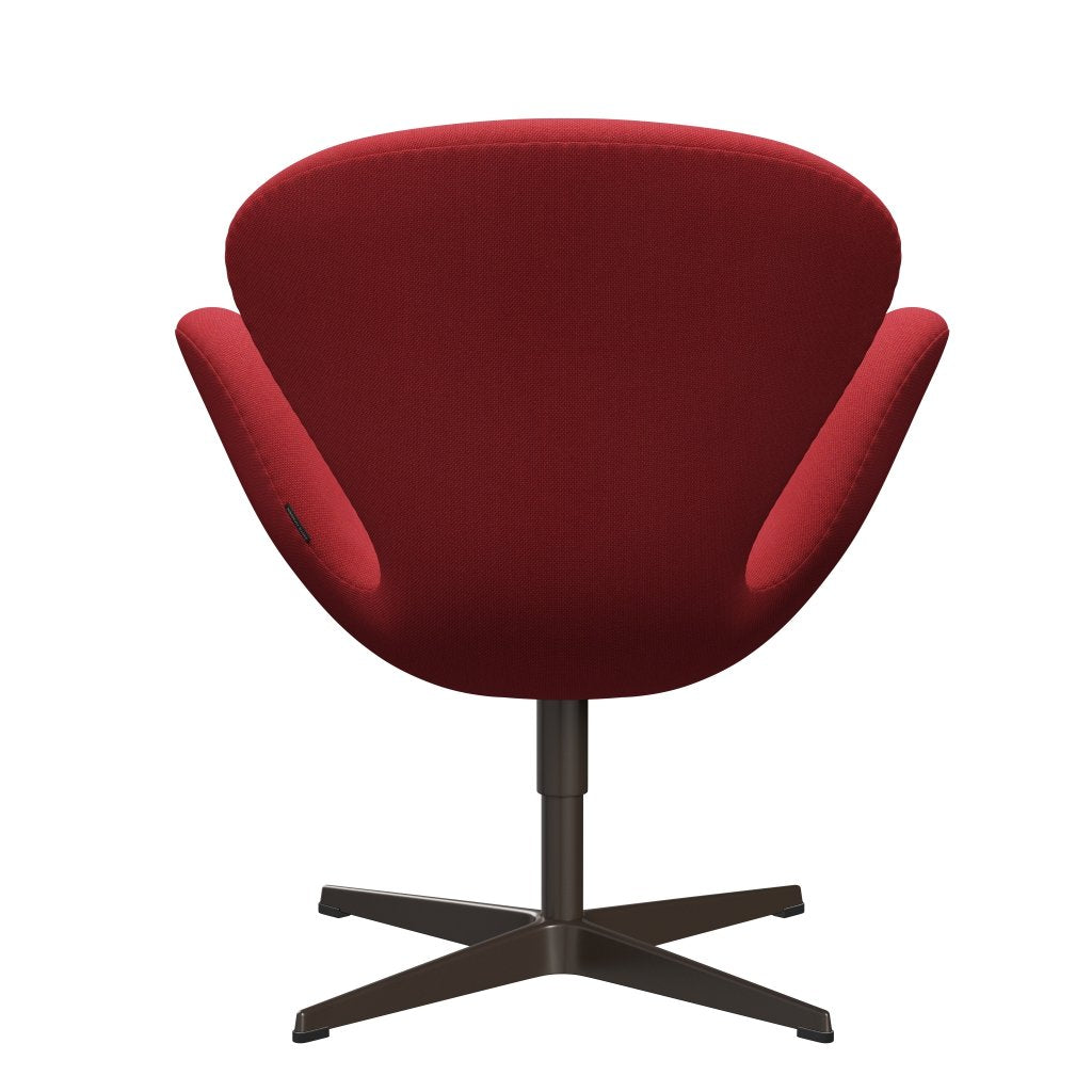 [product_category]-Fritz Hansen Swan Lounge Chair, Brown Bronze/Steelcut Trio Red-Fritz Hansen-3320-STR553-BBBASE-FRI-4