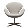  Swan Lounge Chair Brown Bronze/Steelcut Wool White