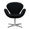  Swan Lounge Chair Satin Brushed Aluminium/Christianshavn Black Uni