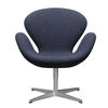  Swan Lounge Chair Satin Brushed Aluminium/Divina Md Cool Grey