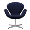  Swan Sallo -Lounge satynowy szczotkowany aluminium/divina MD Midnight Blue