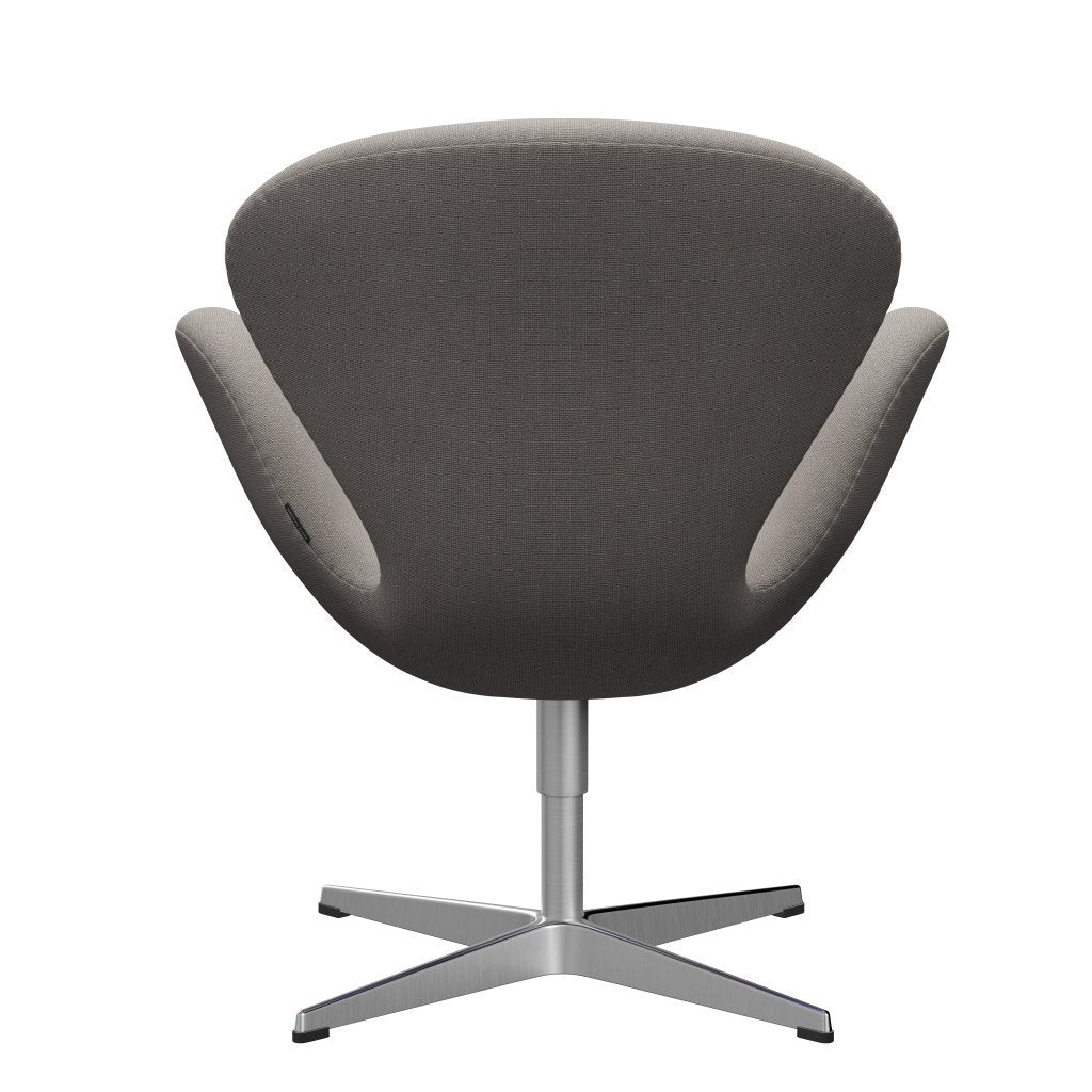 [product_category]-Fritz Hansen Swan Lounge Chair, Satin Brushed Aluminium/Hallingdal Light Grey (113)-Fritz Hansen-3320-HAL113-SPAL-FRI-4