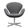  Swan Lounge Chair Satin Brushed Aluminium/Rime Salt & Pepper