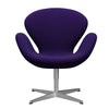  Swan Lounge sating szczotkowany aluminium/hallingdal violet