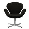  Swan Lounge SatingBrushed Aluminium/Hallingdal Black/Grey (173)