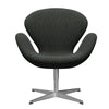  Swan Lounge SatingBrushed Aluminium/Hallingdal Black/Grey (368)