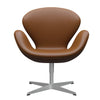 FRITZ HANSEN SWAN SALOUNGE Srebrny Grey/Aura Walnut