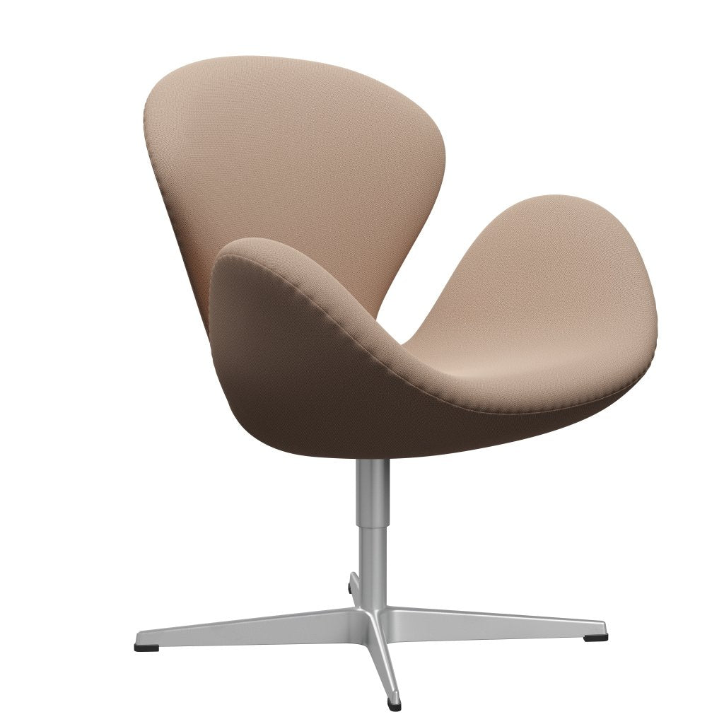 Fritz Hansen Swan Lounge Chair, Silver Grey/Capture Pink Sand