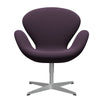 FRITZ HANSEN SWAN SALOUNGE Srebrny Gray/Capture Violet Dark