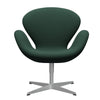 FRITZ HANSEN SWAN SALOUNGE Srebrny Gray/Christianshavn Dark Green univers