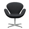  Swan Lounge Chair Silver Grey/Christianshavn Dark Grey