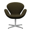  Swan Lounge Chair Silver Grey/Divina Melange Dusty Olive