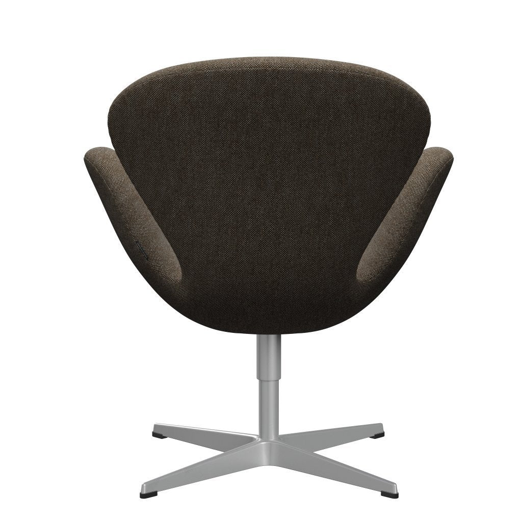 [product_category]-Fritz Hansen Swan Lounge Chair, Silver Grey/Hallingdal Brown/Grey-Fritz Hansen-3320-HAL270-SGBASE-FRI-4