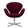 FRITZ HANSEN SWAN SALOUNGE Srebrny Gray/Hallingdal Pink Dark