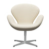 FRITZ HANSEN SWAN SALOUNGE Srebrny Grey/Hallingdal Wool White