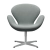  Swan Lounge Chair Silver Grey/Re Wool Pale Aqua