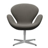  Swan Lounge Chair Silver Grey/Steelcut Trio Light Brown