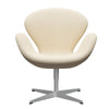  Swan Lounge Chair Silver Grey/Steelcut White