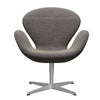  Swan Lounge Chair Silver Grey/Sunniva Light Green/Violet