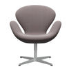 FRITZ HANSEN SWAN SALOUNGE Srebrny Gray/Sunniva White/Violet