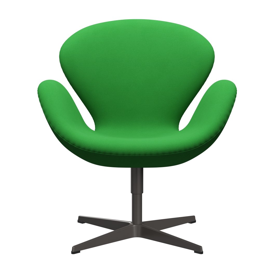 Fritz Hansen Swan Lounge krzesło, ciepły grafit/Comfort Green (68003)