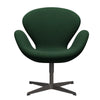 Fritz Hansen Swan Lounge krzesło, ciepły grafit/Divina Dark Green (876)