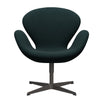 Fritz Hansen Swan Lounge krzesło, ciepły grafit/Divina Dark Green (886)