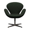 Fritz Hansen Swan Lounge krzesło, ciepły grafit/Divina Md Moss Green