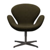  Swan Lounge Chair Warm Graphite/Divina Melange Dusty Olive