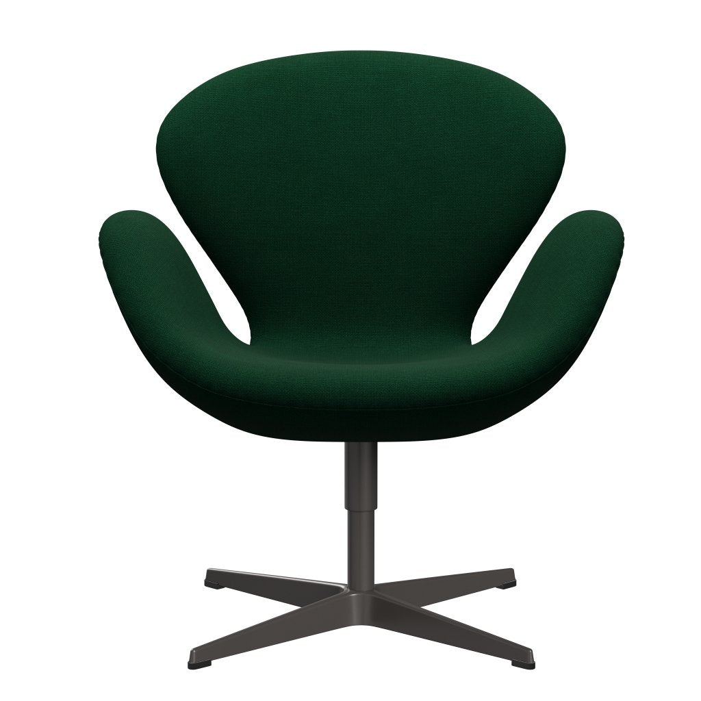 Fritz Hansen Swan Lounge, ciepły grafit/hallingdal Bottle Green